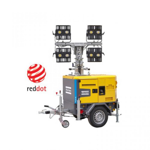 Lichtmast QLT H50 auf Anhänger